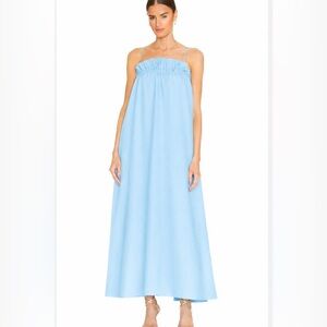 ESSENTIEL ANTWERP Light Blue Robe Bokchoy Maxi Dress